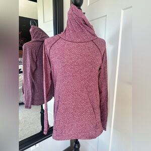 Lululemon Make A Move Long Sleeve Heathered Red Grape Rulu Size 6